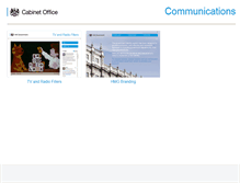 Tablet Screenshot of communication.cabinetoffice.gov.uk