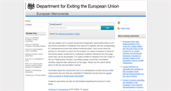 Desktop Screenshot of europeanmemorandum.cabinetoffice.gov.uk